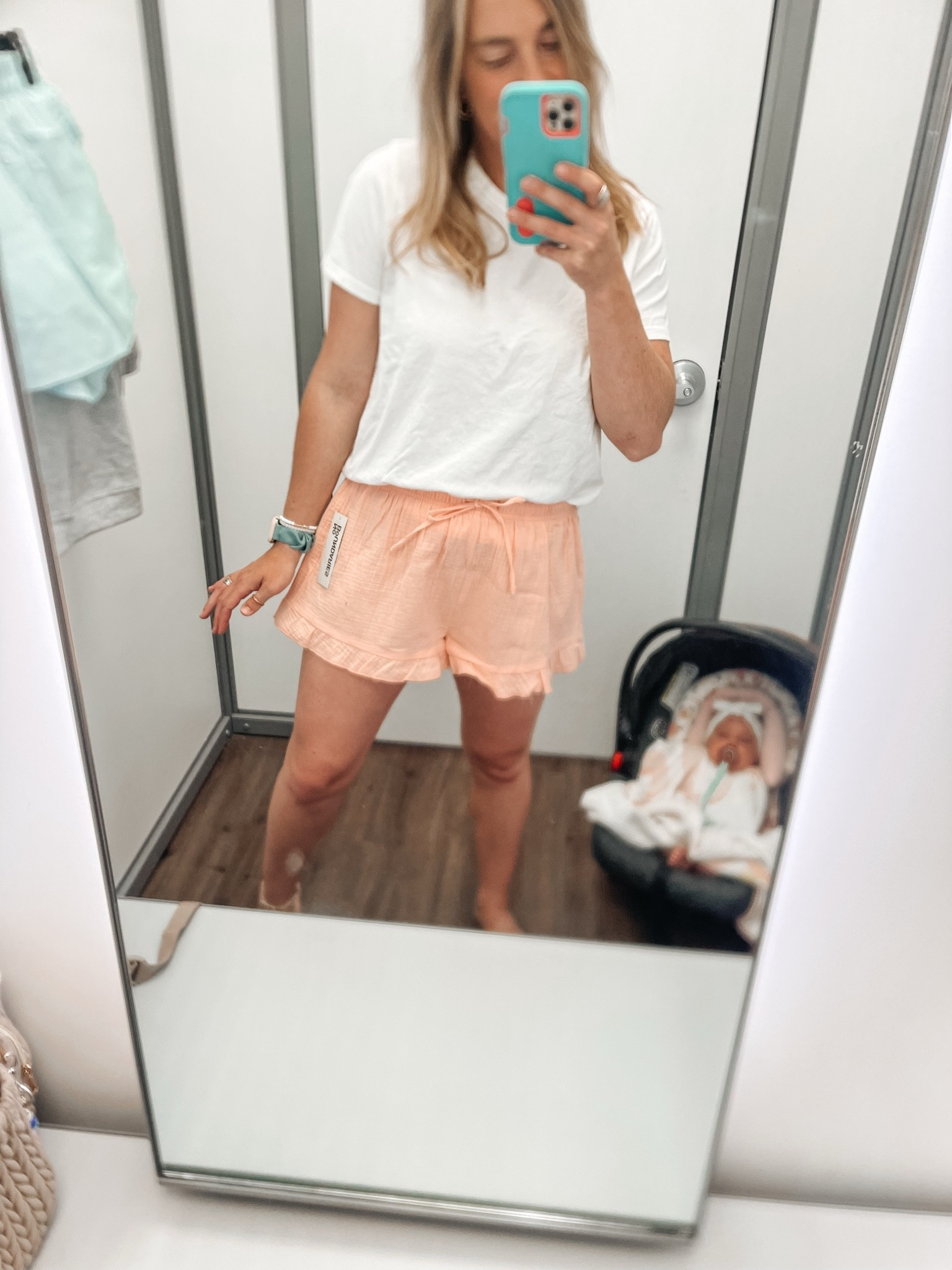 Walmart finds 
Ruffle hem shorts
Cute shorts 
Summer outfit
Outfit for summer 
Simple casual outfit 
Stay at home mom outfit 
Shorts outfit 
Casual outfit

#LTKootd #LTKmomlife
