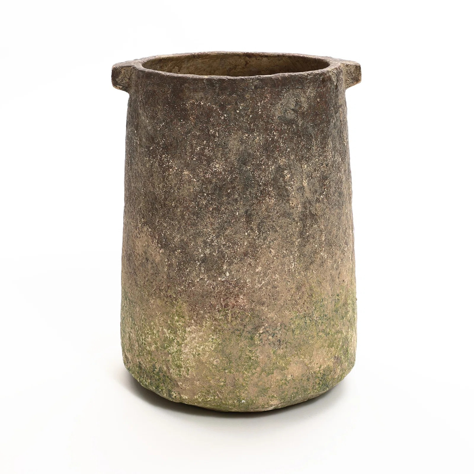 August Grove® Rustic Ginger Root Brown Cement 11-Inch Tall Indoor and Outdoor Cylinder Vase | Wa... | Wayfair North America