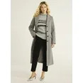 Free Assembly Women’s Faux Wool Long Coat, Sizes XS-XXXL | Walmart (US)