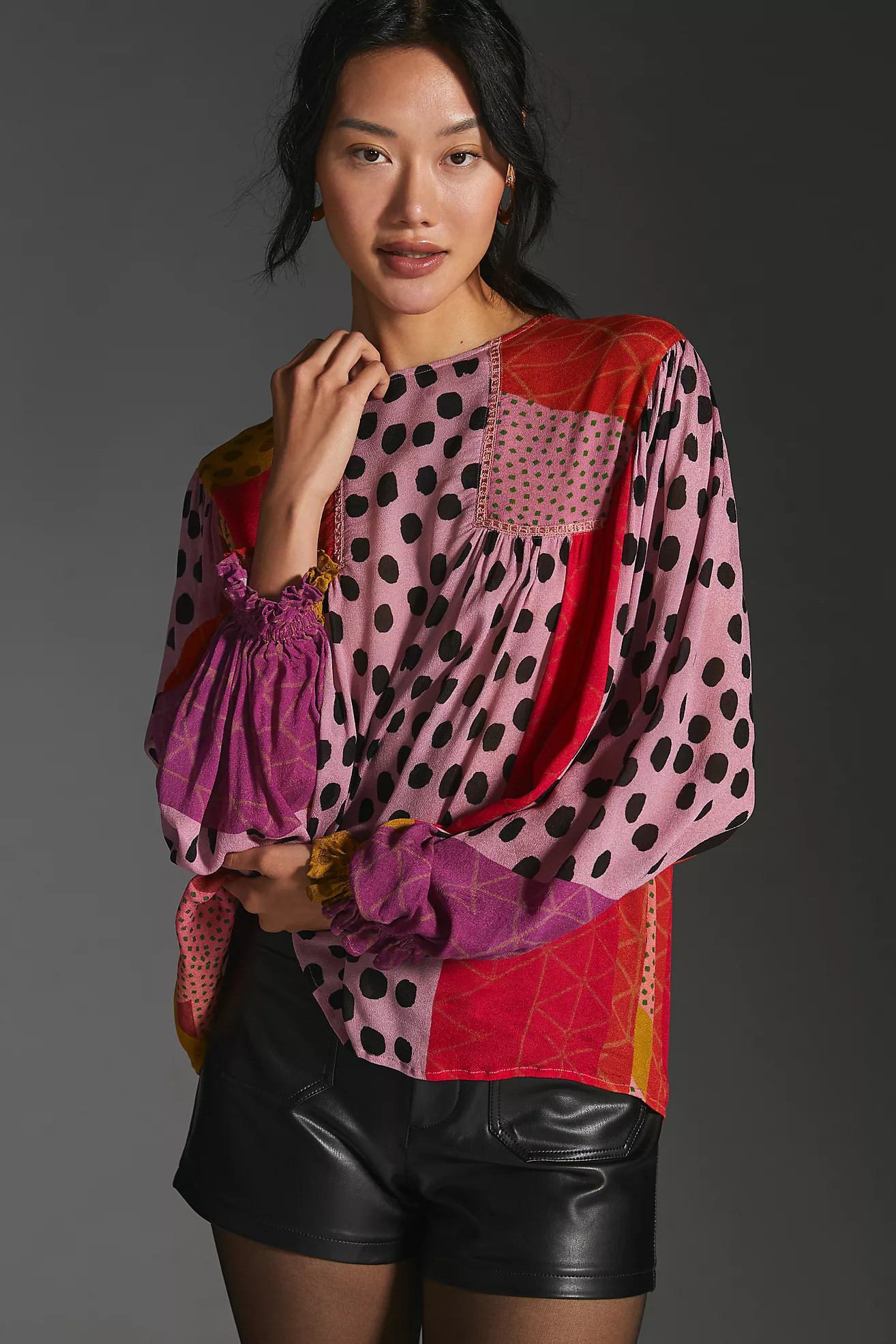 Bl-nk Miranda Peasant Blouse | Anthropologie (US)