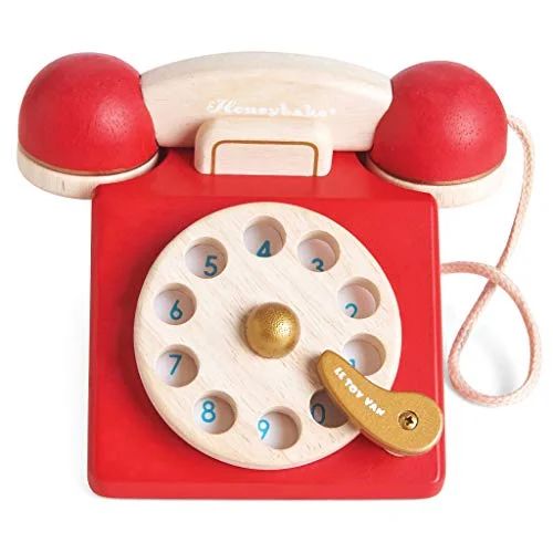Le Toy Van - Vintage Wooden Toy Phone Role Play Toy | Boys Or Girls Pretend Play Toy Food Playset... | Walmart (US)