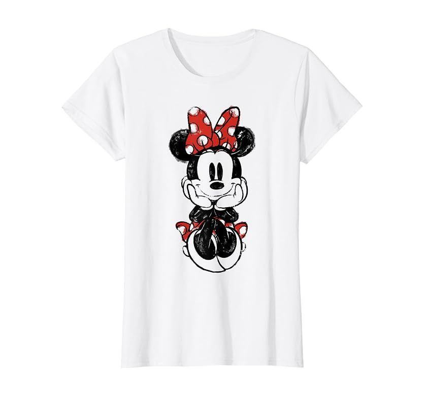 Disney Mickey And Friends Minnie Mouse Doodle T-Shirt | Amazon (US)