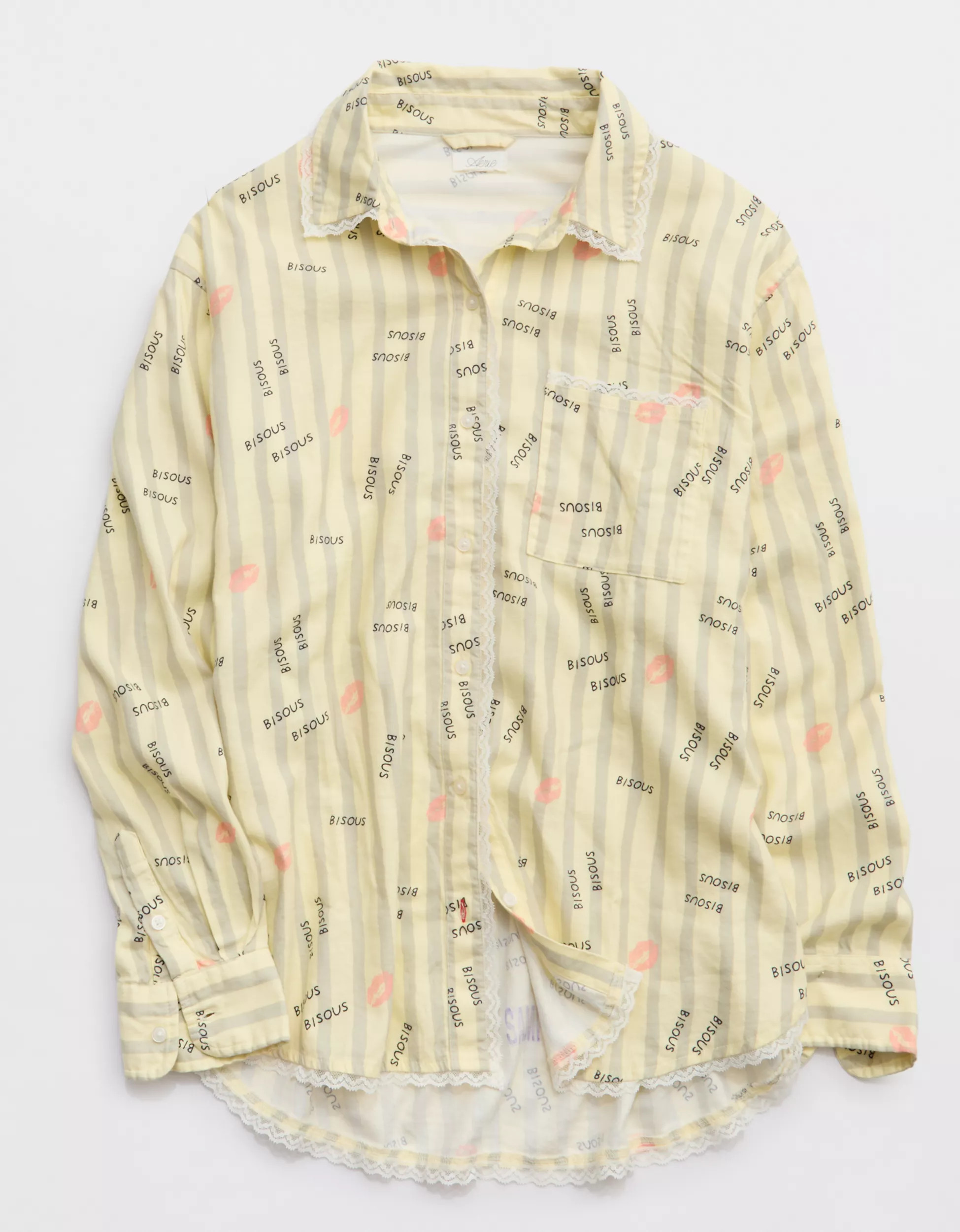 Aerie Flannel Pajama Shirt | Aerie