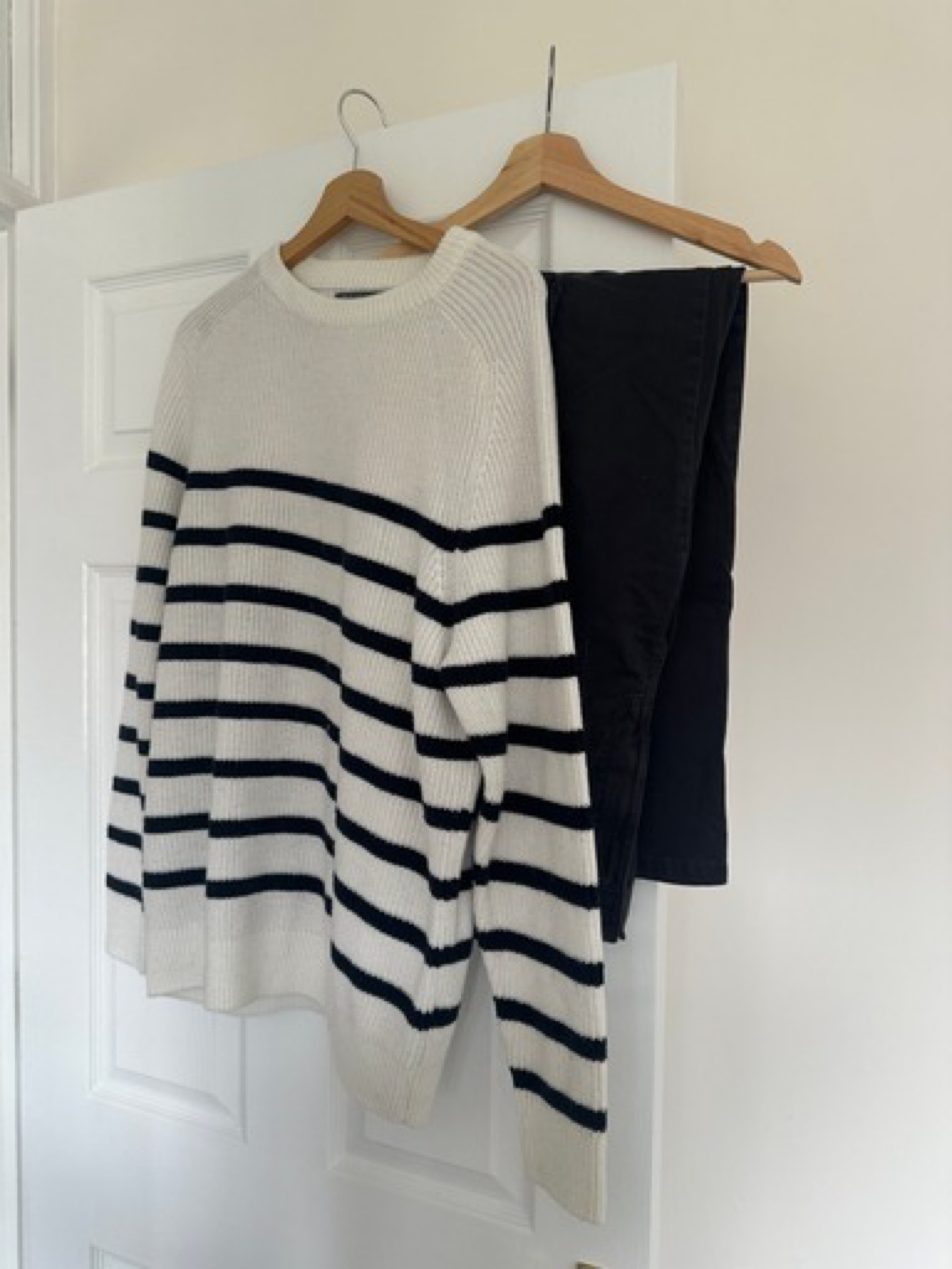 Knitted jumpers & transitional pieces, Cosy knitted sweaters, cream oversized knitwear, striped jumper, wide leg trousers, back to school 

#LTKstyletip #LTKworkwear #LTKeurope