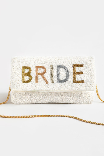 Bride Beaded Clutch | Francesca's
