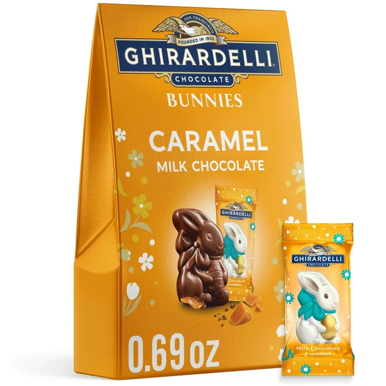GHIRARDELLI Caramel Milk Chocolate Bunnies, .69 oz Bag | Walmart (US)