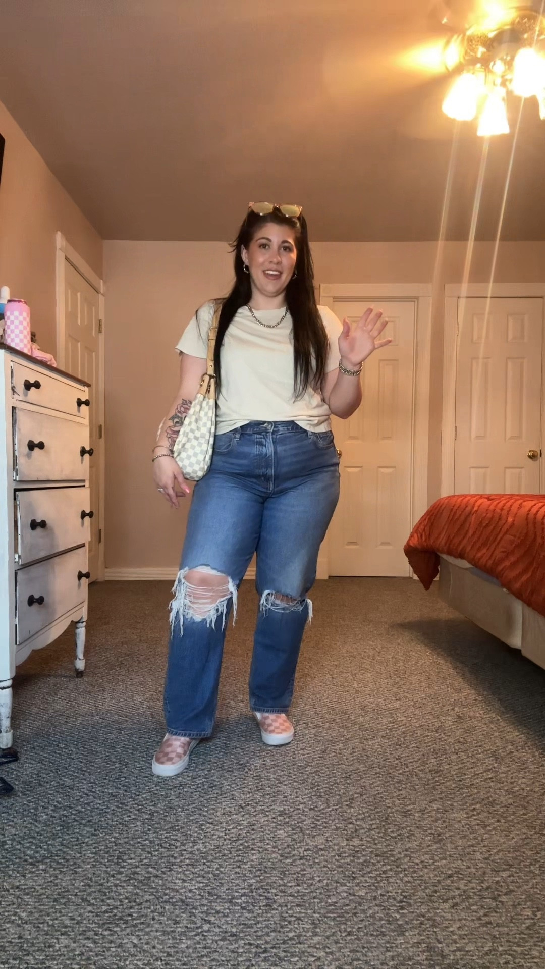 Sometimes a classic put together look is just what you need. And nothing is as classic as a white Tshirt and jeans  

#LTKFindsUnder100 #LTKFindsUnder50