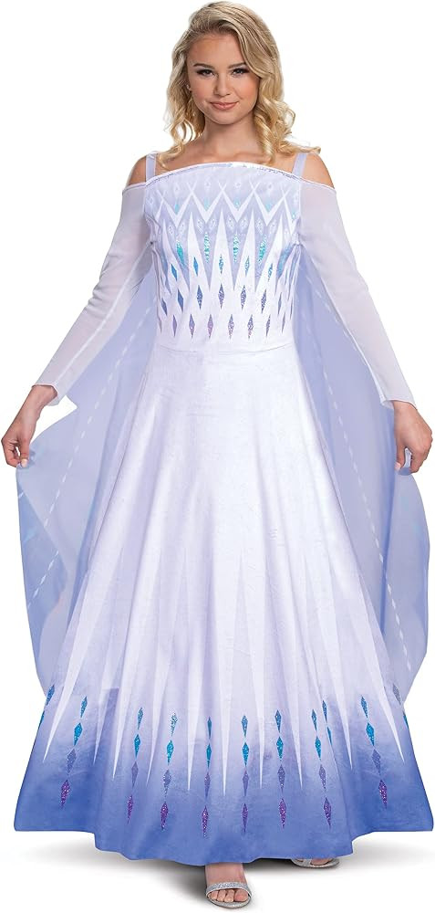 Disguise womens Elsa Costume, Official Disney Frozen 2 Elsa Apparel Costume Dress | Amazon (US)