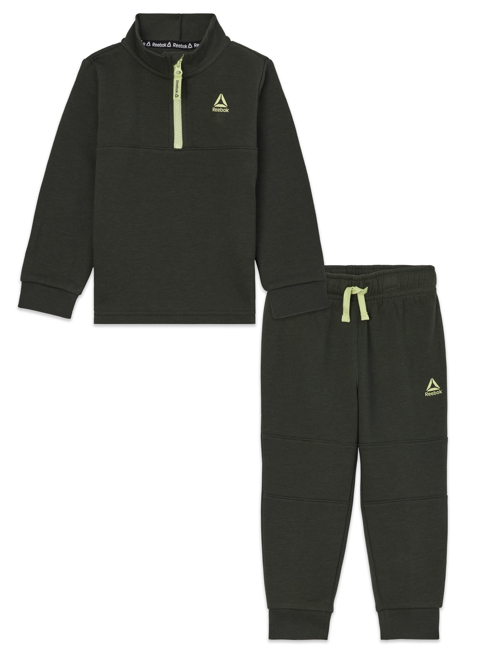 Reebok Toddler Unisex Half Zip Pullover and Jogger Set, 2 Piece, Sizes 12M-5T | Walmart (US)
