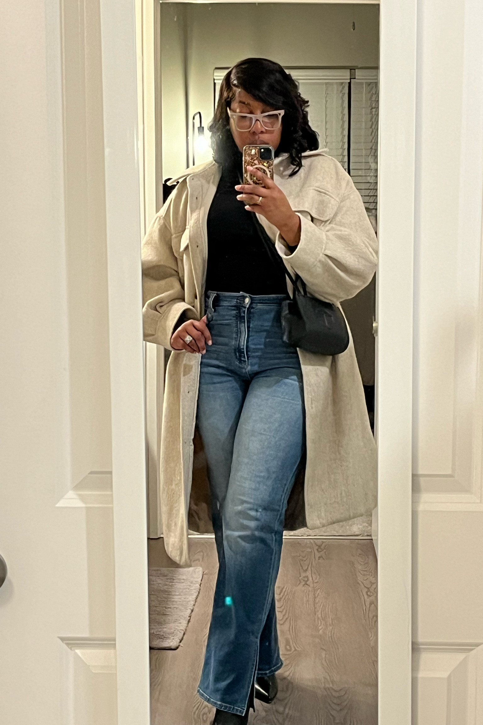 Having a quality Shacket in your wardrobe opens so many outfit possibilities! This one from H&M has been my go to! Midsize Fashion; Styling Shackets; Holiday Party; Casual Winter Styling.

#LTKmidsize #LTKstyletip