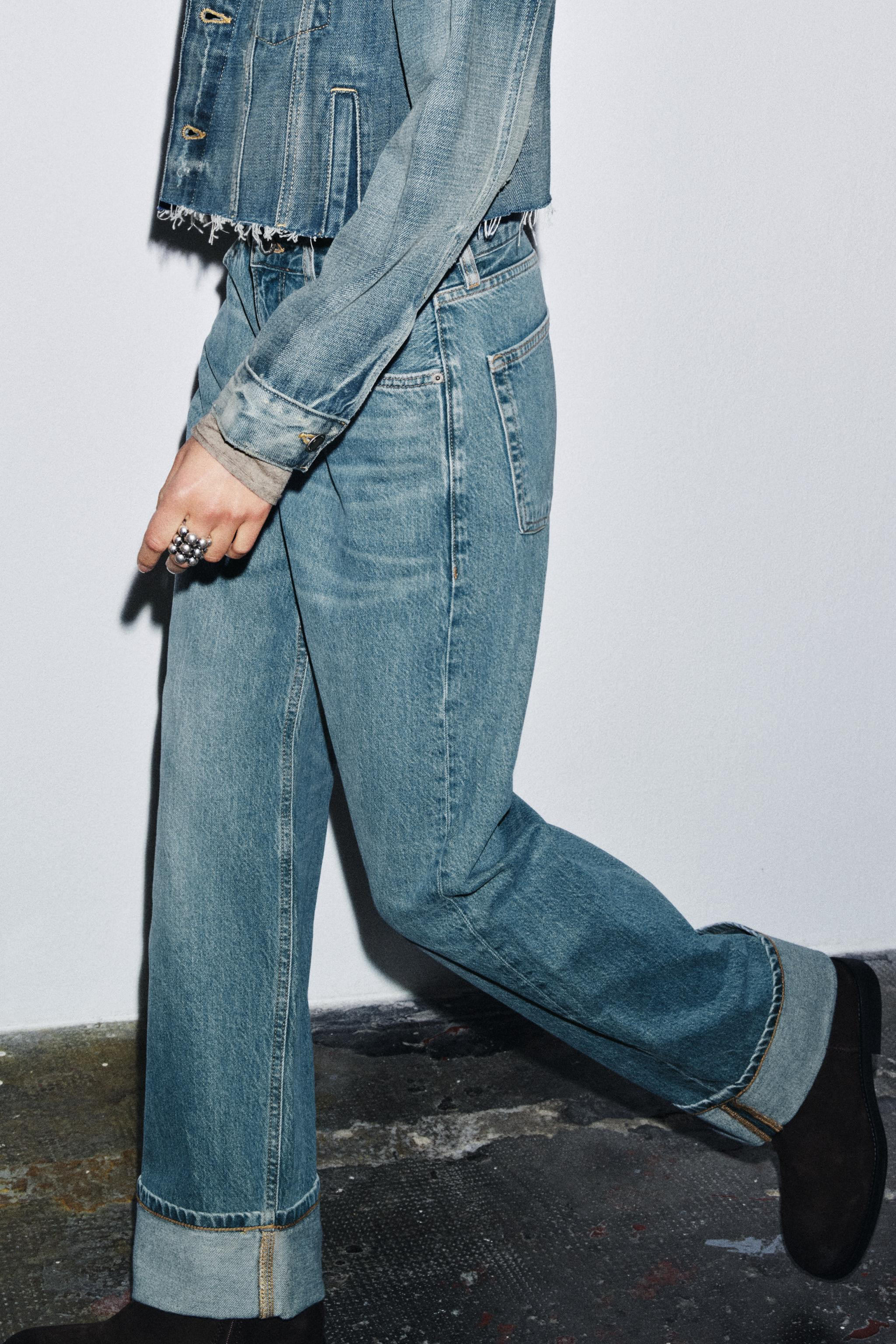 ZW COLLECTION MID-RISE BAGGY JEANS | Zara US