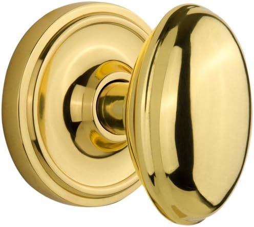 Nostalgic Warehouse Classic Rosette with Homestead Door Knob, Privacy - 2.375", Polished Brass | Amazon (US)