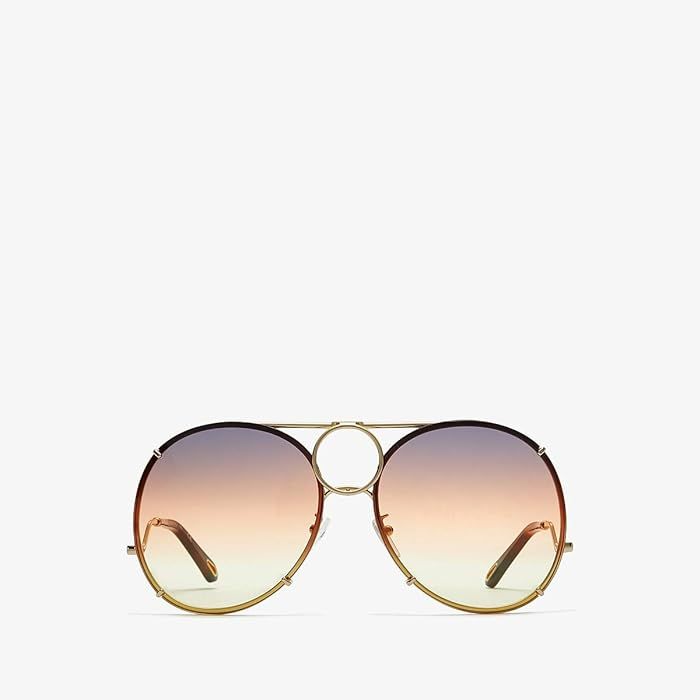 Chloe CE145SL (Gold/Grey/Orange/Yellow/Brown) Fashion Sunglasses | Zappos
