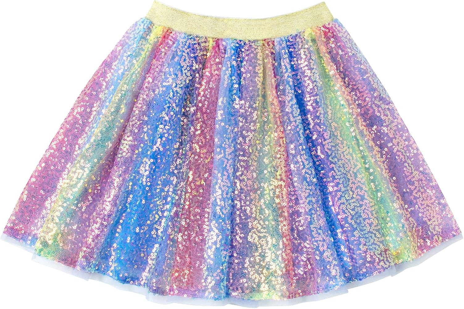 Magic Park 1-14Y Toddler Tulle Sequin Skirt Little Girl Tutu Skirts Birthday Holiday Party Girls ... | Amazon (US)