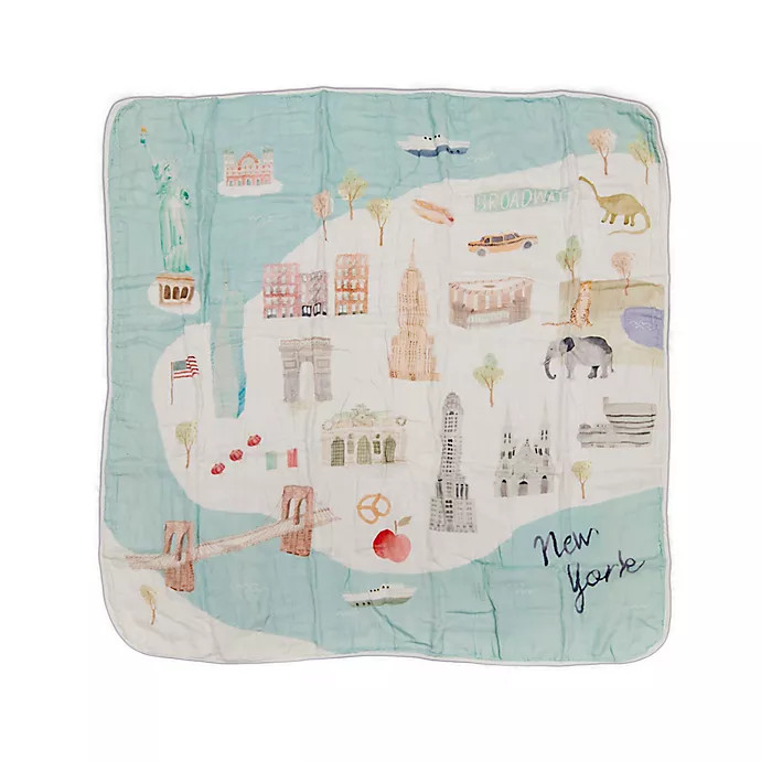 Loulou Lollipop New York City Deluxe Muslin Baby Quilt | Bed Bath & Beyond | Bed Bath & Beyond