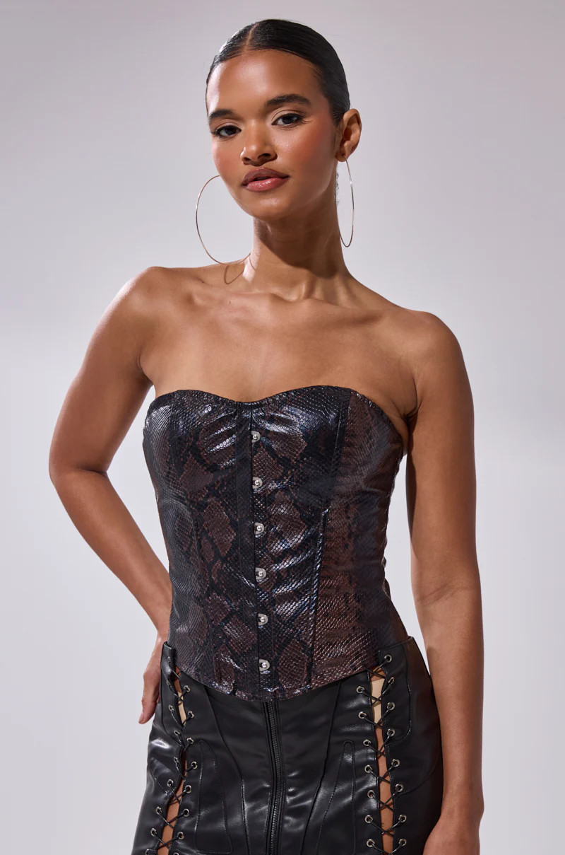 TIFFANY SNAKE CORSET | AKIRA
