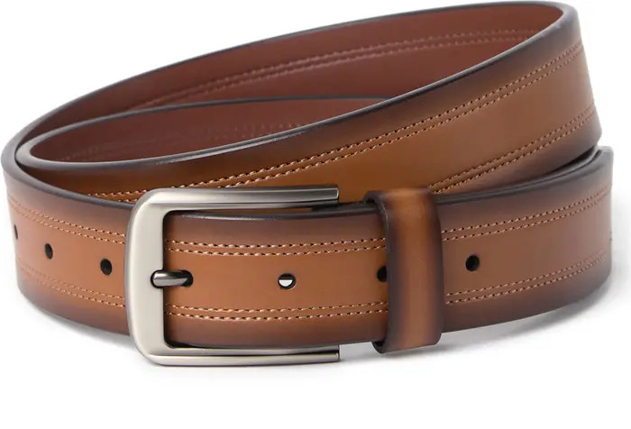 ORIGINAL PENGUIN Casual Double Stich Leather Belt | Nordstromrack | Nordstrom Rack