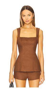 Lovers and Friends Brixton Top in Chocolate from Revolve.com | Revolve Clothing (Global)