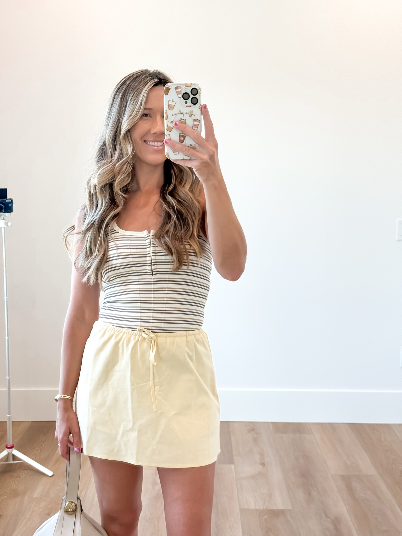 Styling summer trends
Stripe tank medium
And butter yellow skirt (built in shorts) small

#LTKSeasonal