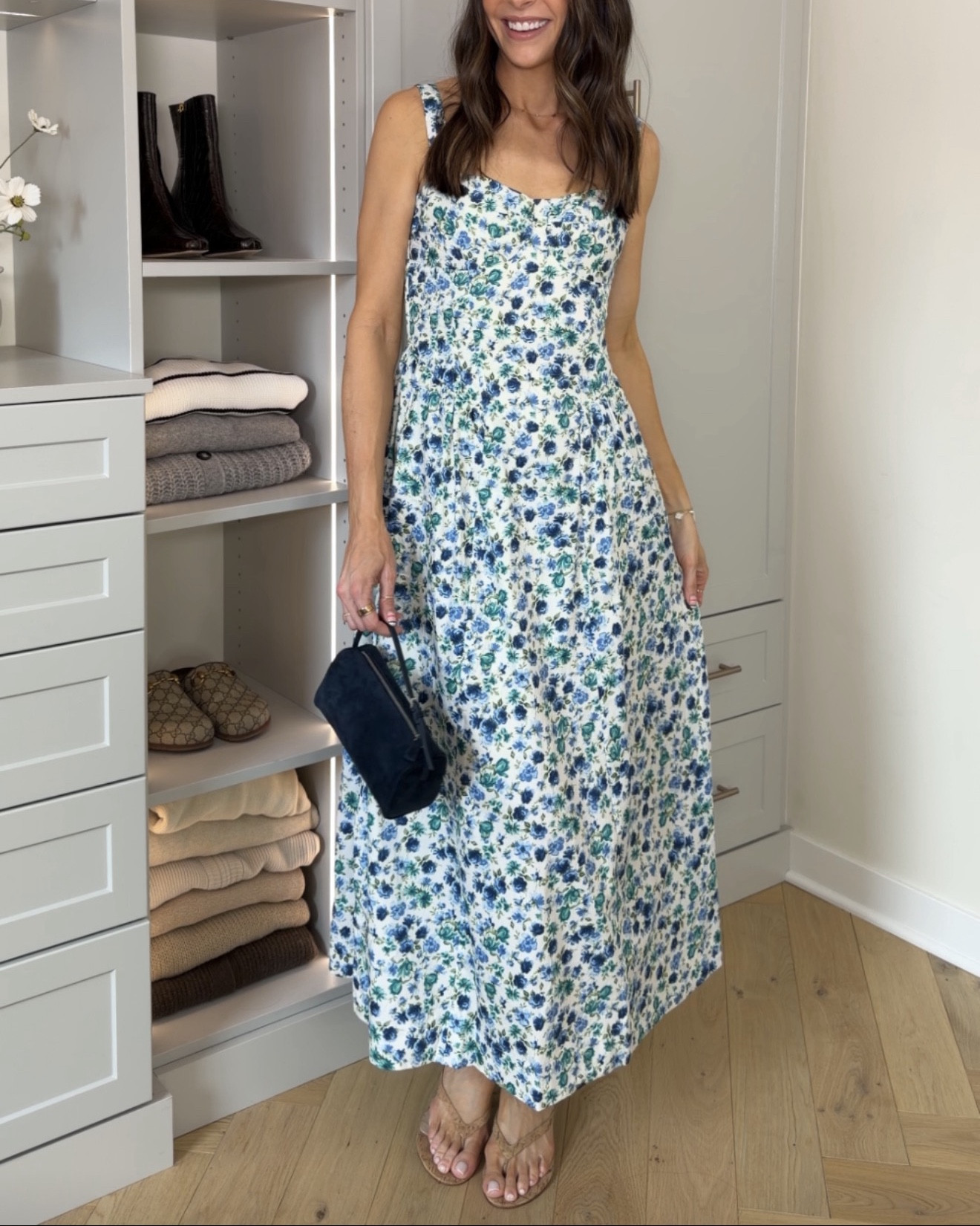 Floral midi dress is bra-free 👏🏼 adjustable straps too. Runs a little big, I sized down to XS regular 

Heels: tts, size up if between 

Baby shower / wedding shower / spring special occasion dress / spring dresses 

#LTKSaleAlert #LTKSeasonal #LTKWedding