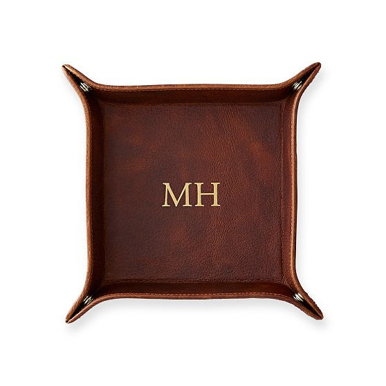 Classic Pigskin Leather Catchall Tray | Mark and Graham