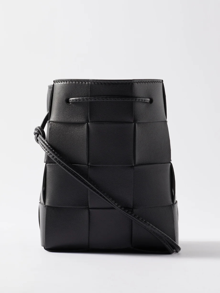 Cassette small Intrecciato leather bucket bag | Bottega Veneta | Matches (US)