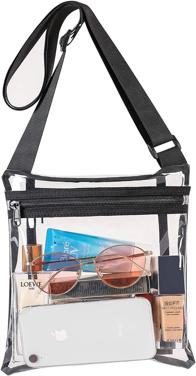 Vorspack Clear Bag Stadium Approved - TPU Clear Purse Clear Crossbody Bag for Women Clear Bags fo... | Amazon (US)
