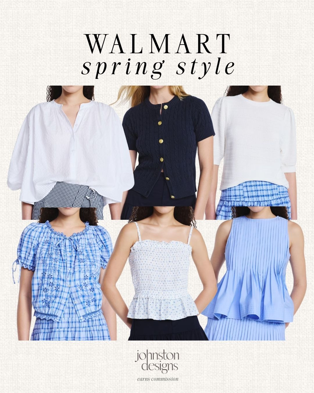 Walmart spring style finds that look elevated but stay budget friendly. Light knits, classic button cardigans and pretty blue tops that are perfect for everyday outfits, work or casual spring weekends. 🤍

Walmart fashion, walmart spring style, walmart clothing finds, spring tops women, affordable spring outfits, walmart womens fashion, blue spring tops, casual spring outfits, walmart style finds, budget friendly fashion, everyday spring outfit, walmart outfit ideas, classic spring style, walmart clothing haul, spring wardrobe finds. 

 #LTKootd #LTKSeasonal
