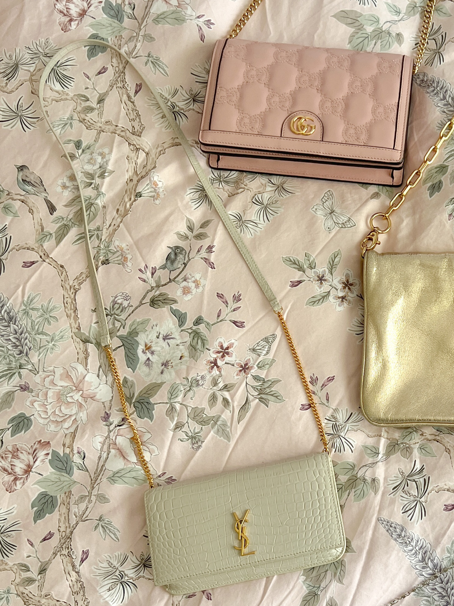 Summer Evening Bags, Wedding Bags, wallet on chain, phone case, crossbody, gold hardware, Gucci, YSL, designer, croc, neutral, pastel, purse, mini bag, pastel, grandmillennial, feminine

#LTKstyletip #LTKitbag #LTKwedding