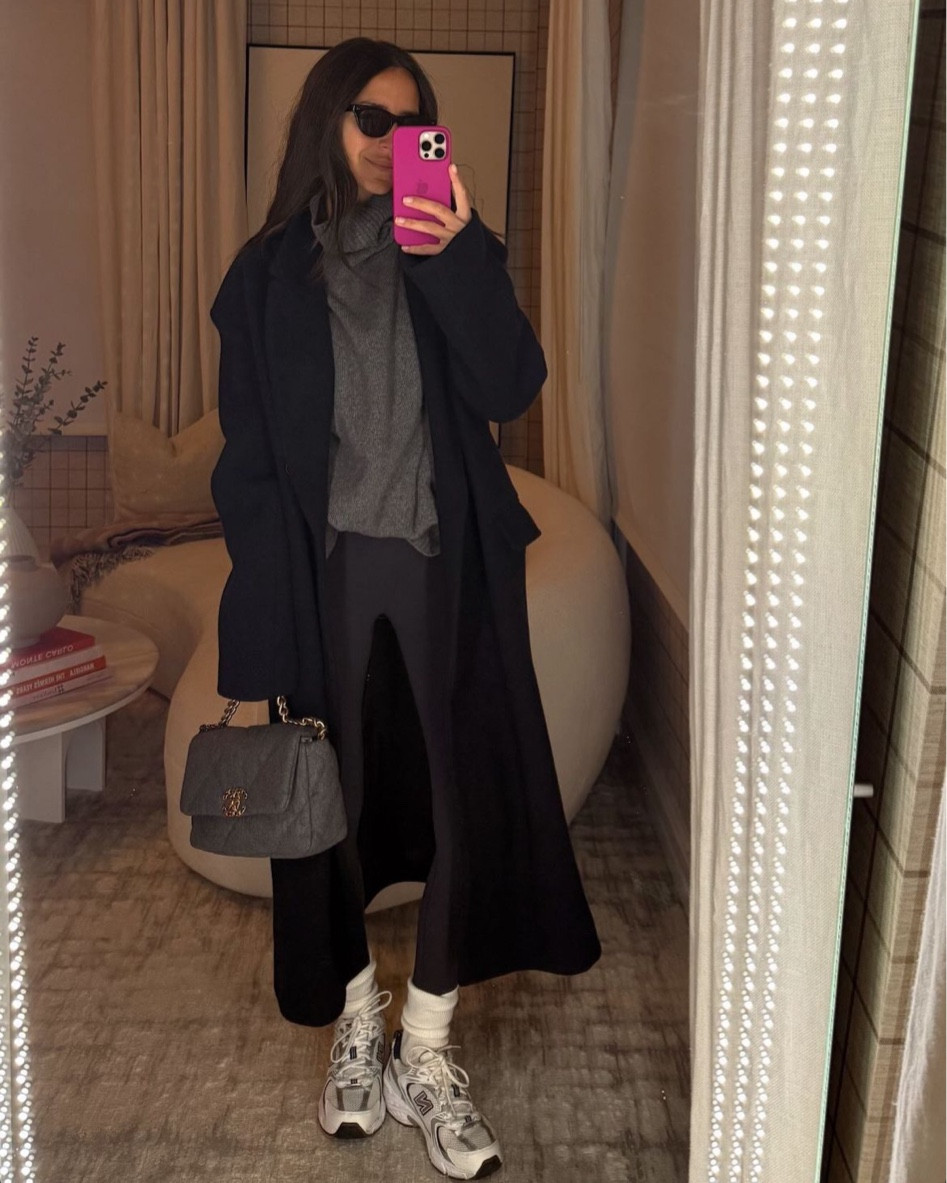 Cozy OOTD! Linked my leggings in black