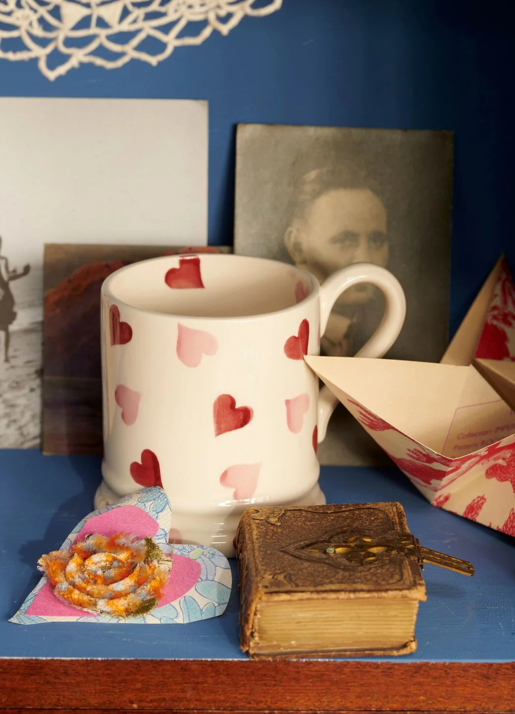 Love Heart Mug | Pink Hearts Mug | 1/2 Pint Mug | Emma Bridgewater (UK)