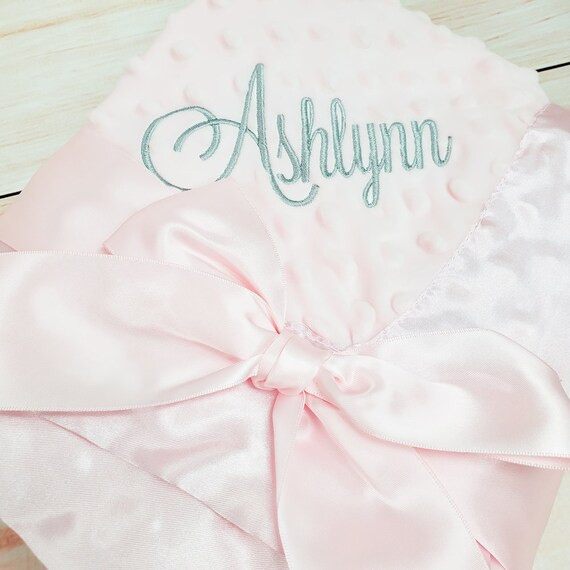 Minky Satin Baby Blanket | Etsy | Etsy (US)