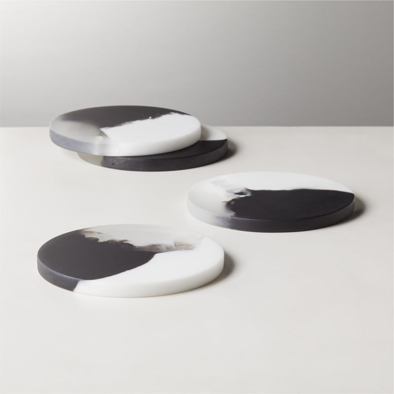 Kaine Resin Coasters Set of 4 + Reviews | CB2 | CB2
