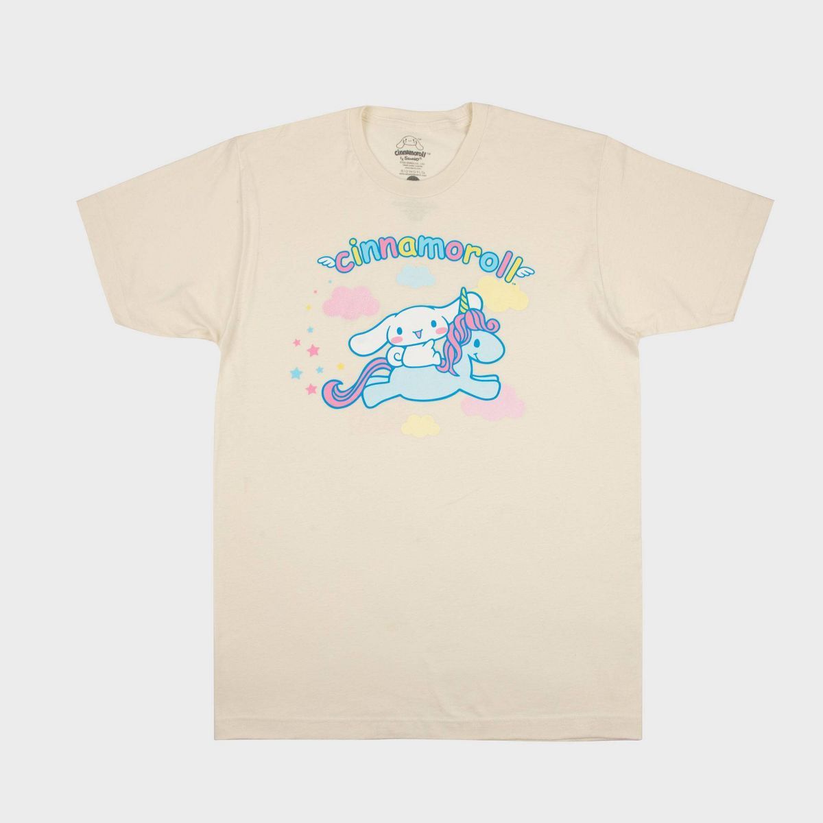 Men's Sanrio Cinnamoroll Short Sleeve Graphic T-Shirt - Beige | Target