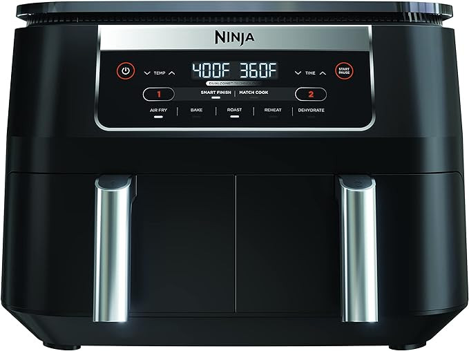 Ninja Foodi DZ090C 5-in-1, 6-qt. 2-Basket Air Fryer with DualZone Technology, Black | Amazon (CA)