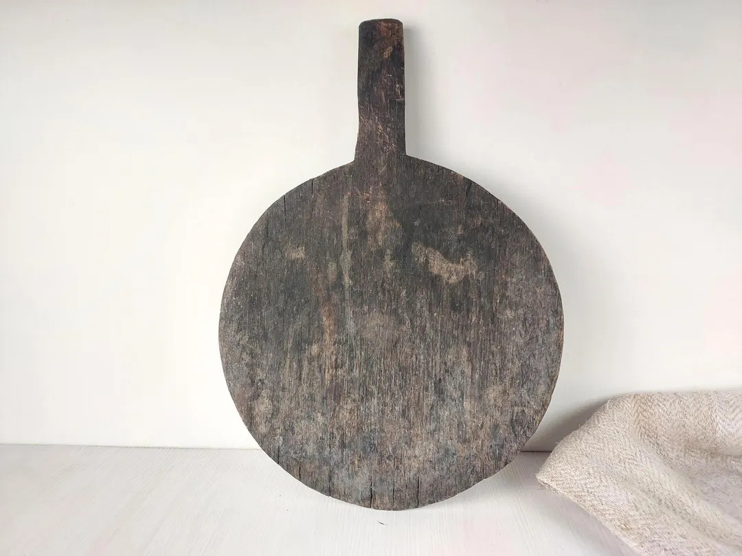 Vintage Serving Platter Dark Wooden Cutting Board Chopping Board Primitive Farmhouse - Etsy | Etsy (US)