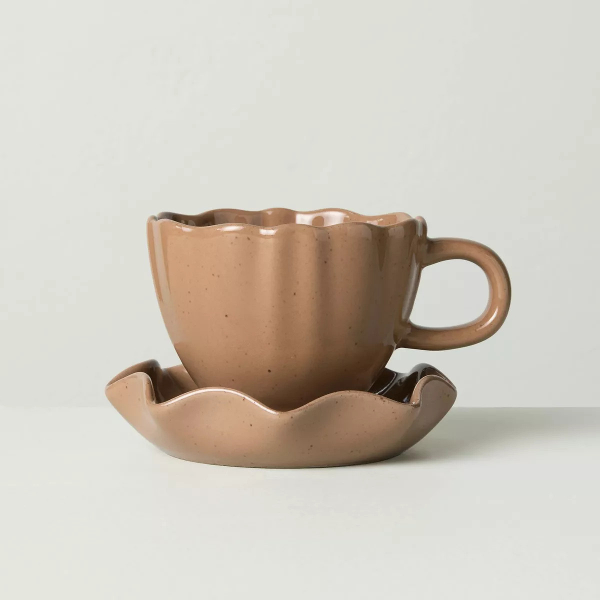 5oz Scalloped Stoneware Espresso Cup - Hearth & Hand™ with Magnolia | Target