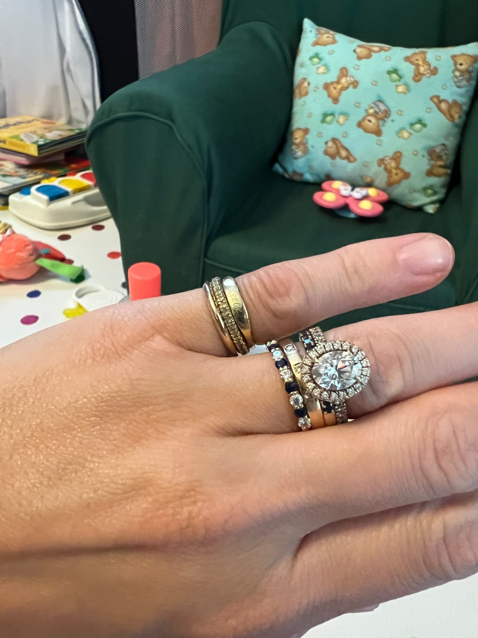 Current left hand ring stack 