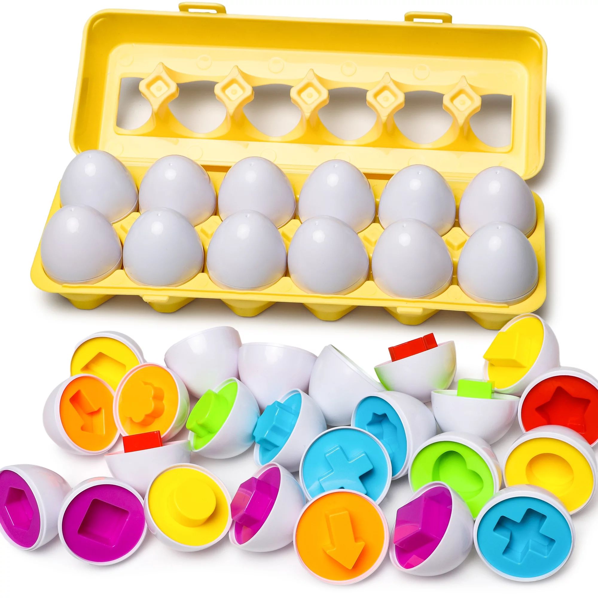 Hot Bee Matching Eggs Toy Sets with Egg Box - Educational Learning Toy for Toddlers Preschoolers,... | Walmart (US)