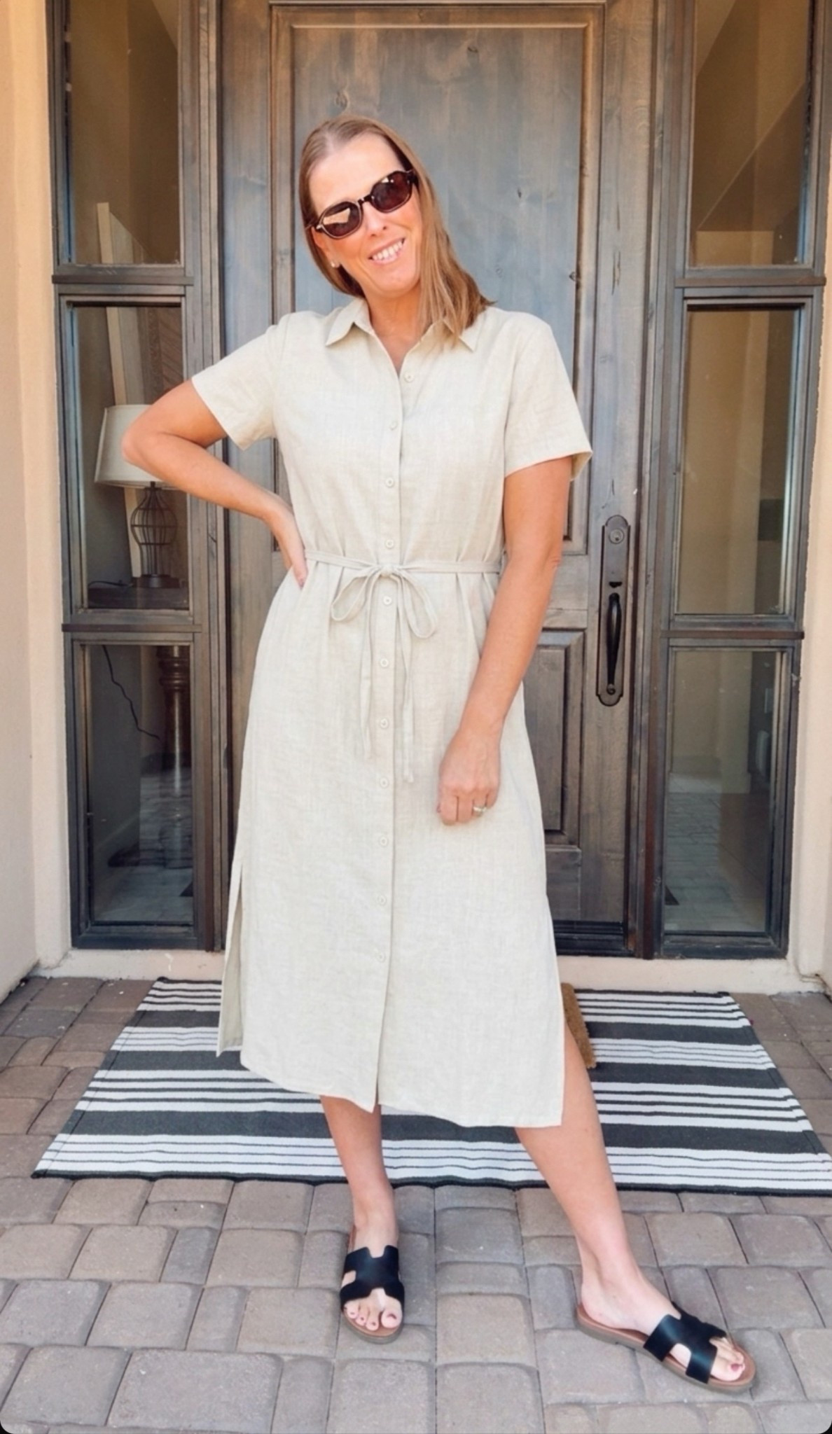 Neutral chic dress for Spring 

Linen dress, summer dress, neutral outfit, effortless look, everyday casual dress, Amazon fashion find 

#LTKSaleAlert #LTKootd #LTKOver40