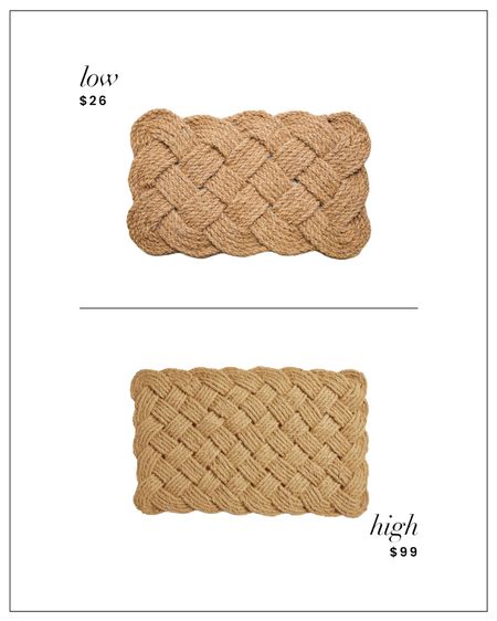 High / Low : Knot Door Mat 

#LTKfindsunder100 #LTKhome