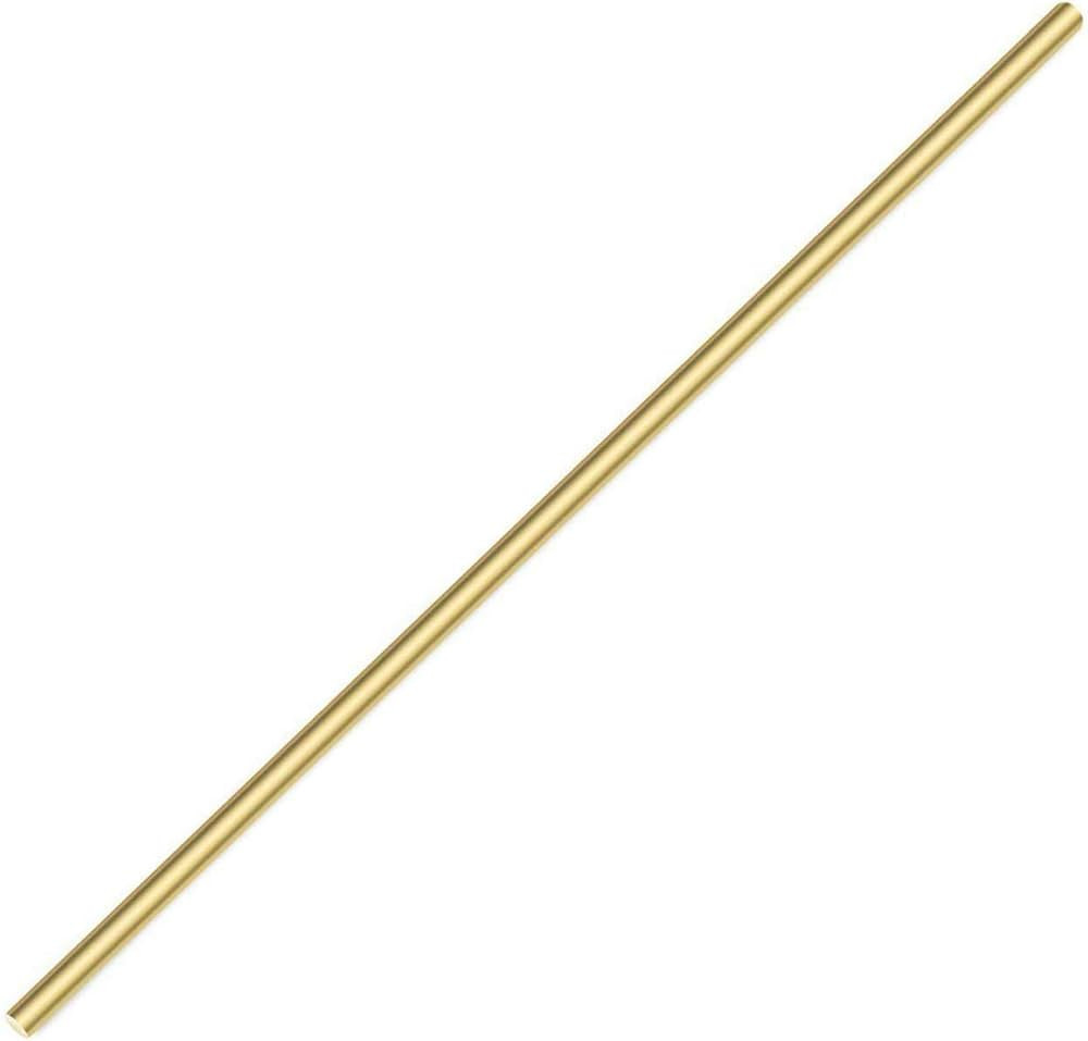 PGCOKO Brass Solid Round Rod Lathe Bar Stock, 3/8 inch in Diameter 14 inch in Length | Amazon (US)