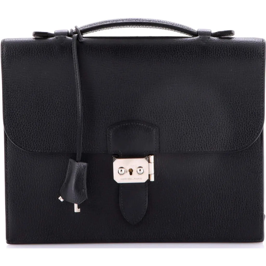 Pre-Owned Hermes Sac a Depeches Bag Ardennes 27 in Noir at Nordstrom, Size Small | Nordstrom