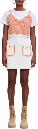 maje Jisal Cotton Blend Skirt | Nordstrom | Nordstrom