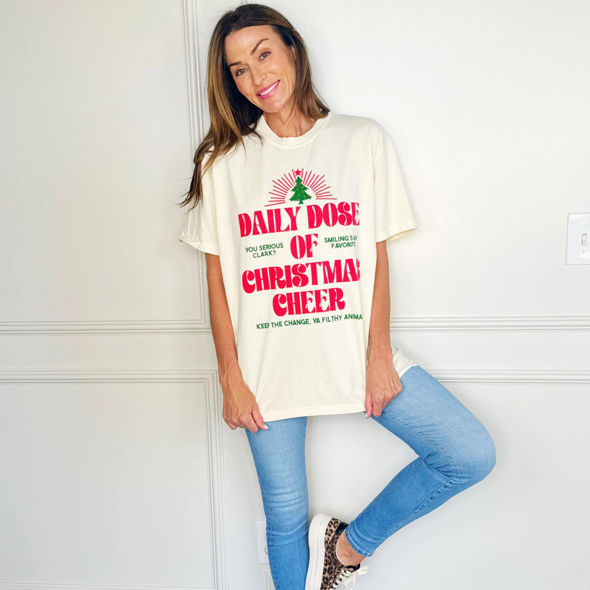 Daily Dose of Christmas Cheer Y&A Tee | Poppy & Pine