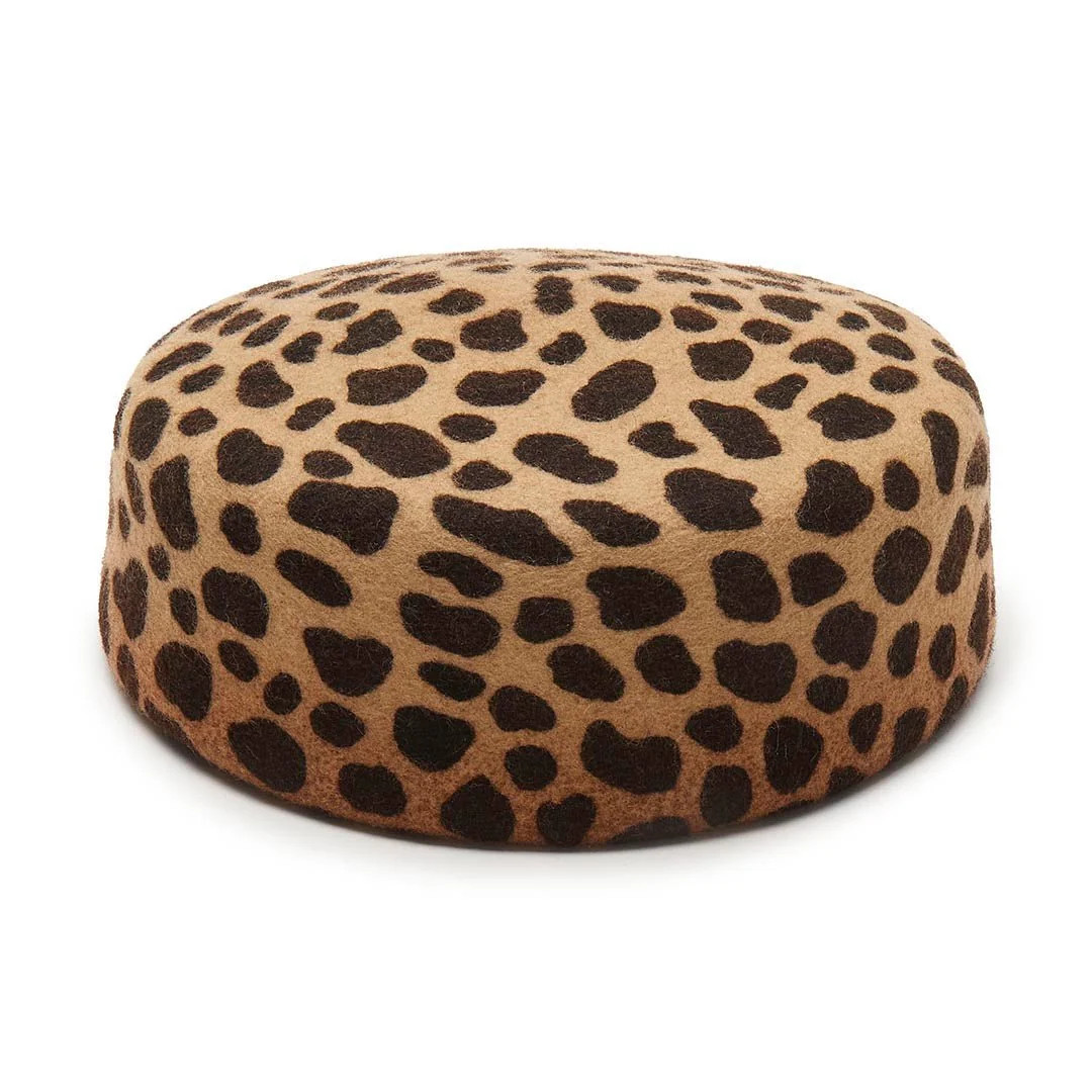 LEOPARD PILLBOX HAT | LELE SADOUGHI