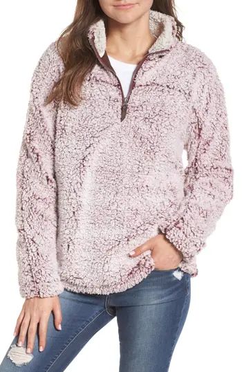 Women's Thread & Supply Wubby Fleece Pullover, Size Small - Purple | Nordstrom