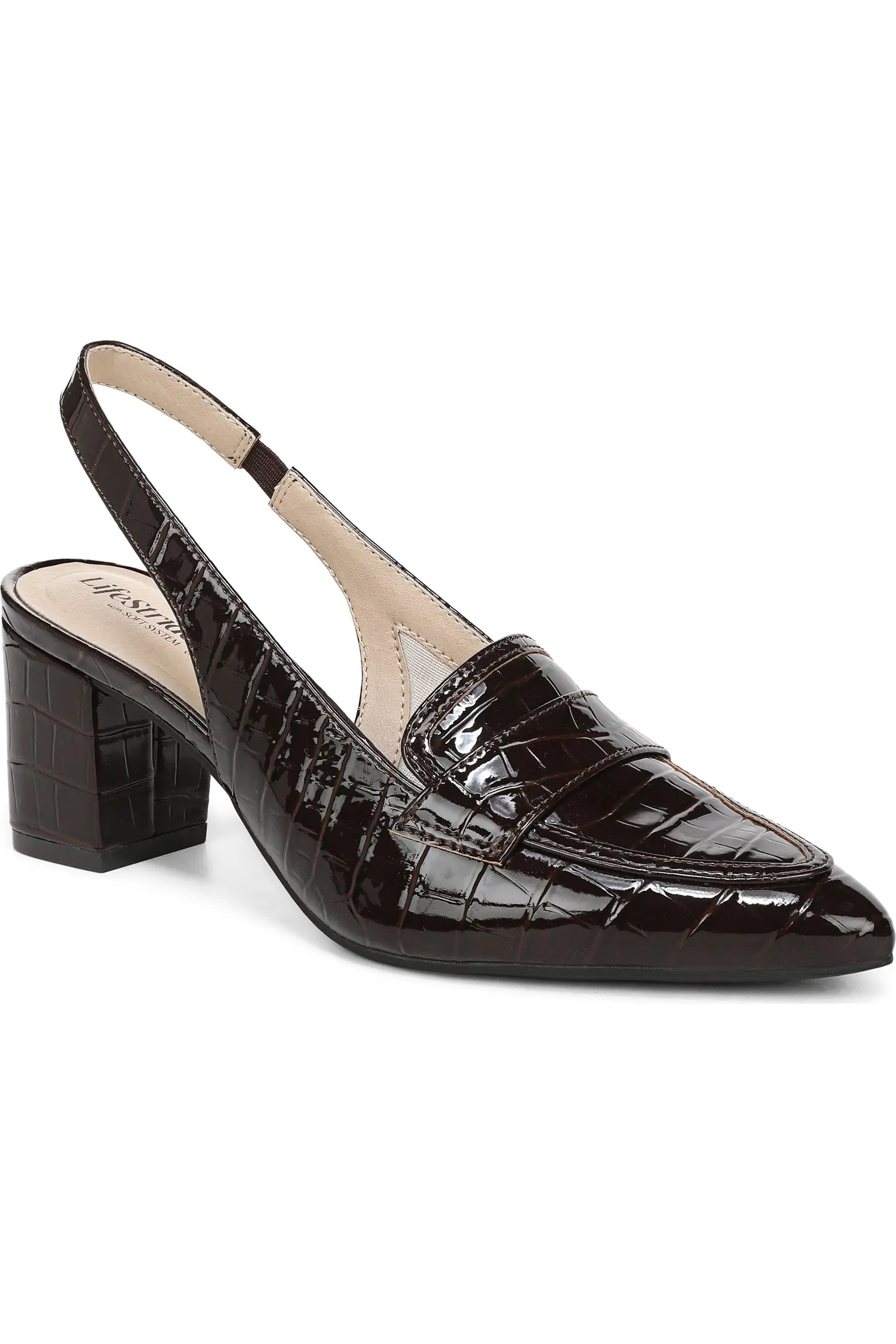 Angel Slingback Pointed Toe Loafer Pump (Women) | Nordstrom | Nordstrom
