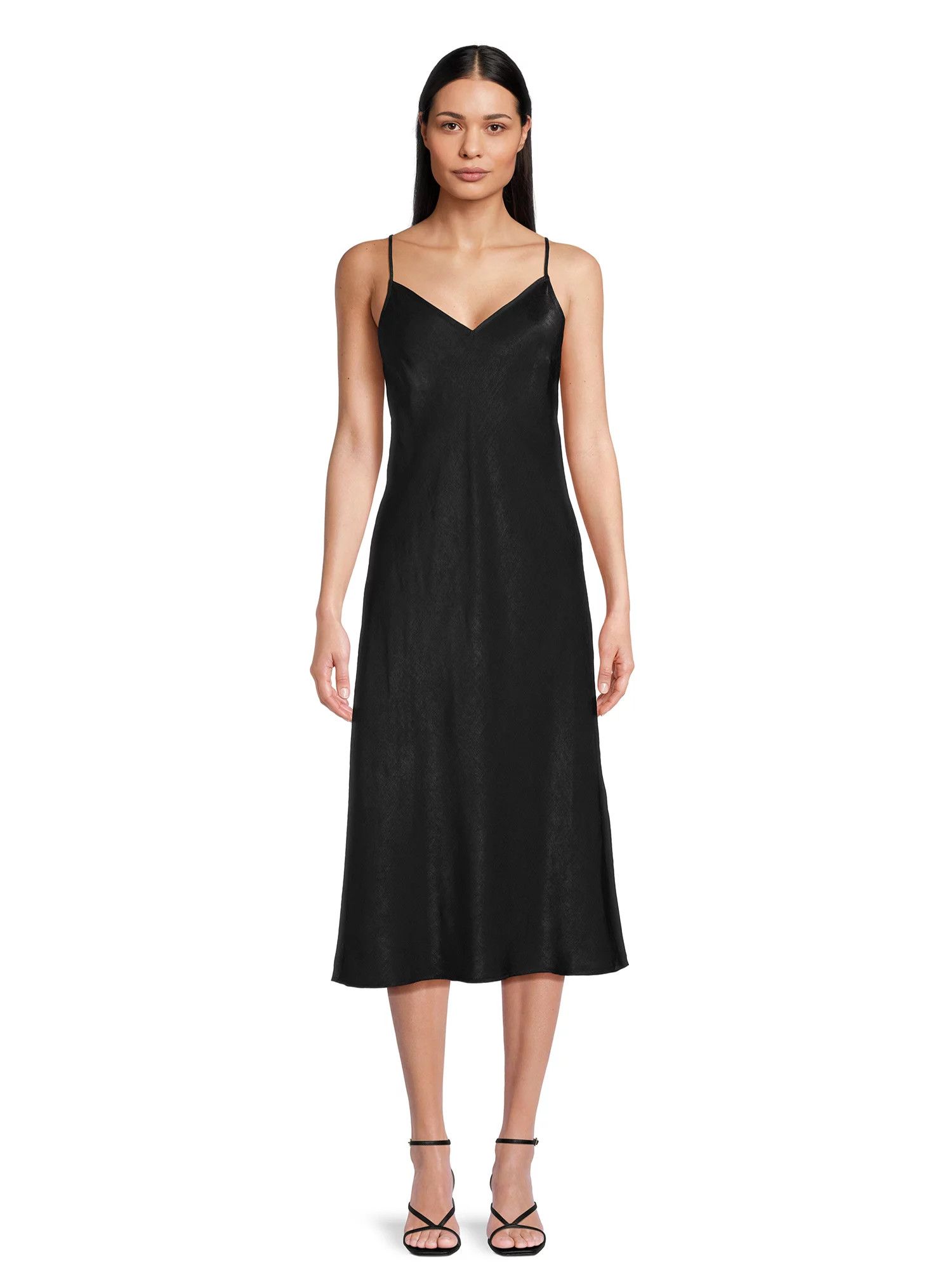 Time and Tru Women's Bias Cut Slip Dress, Sizes XS-XXXL | Walmart (US)