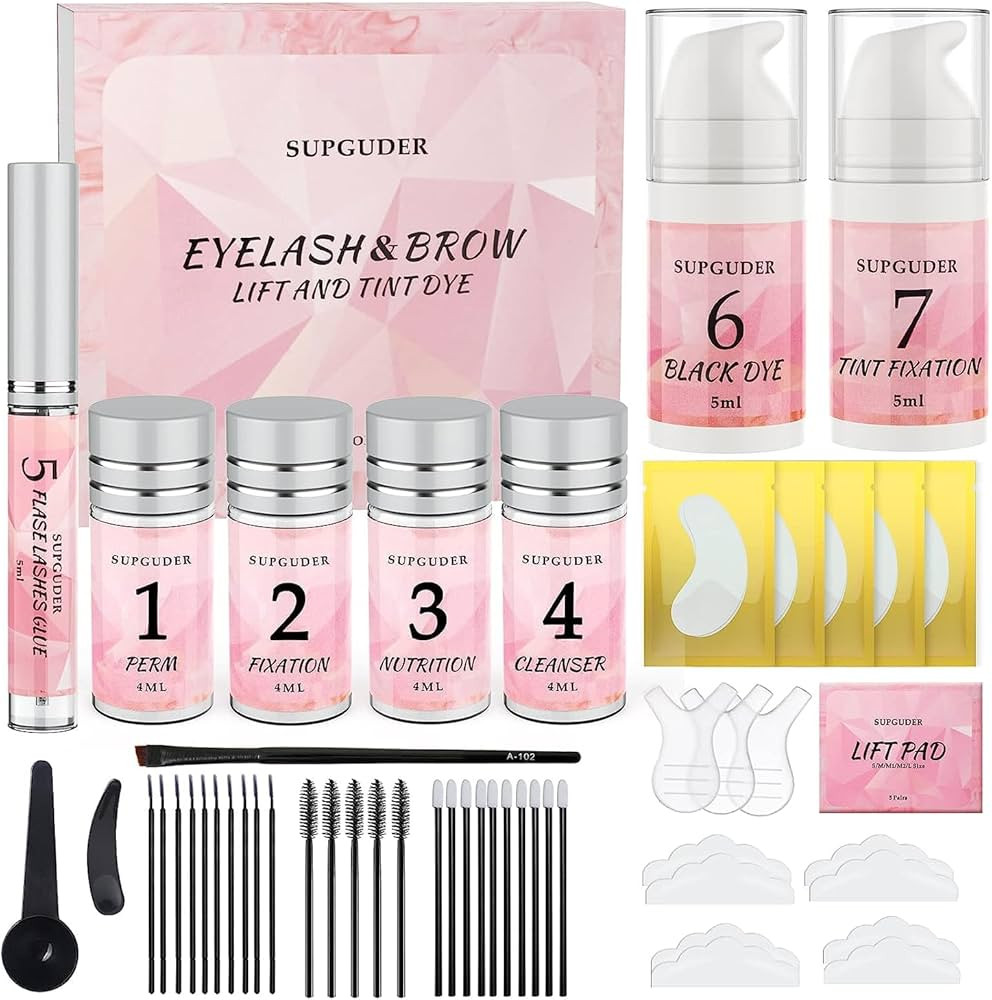 2024 Lash Lift and Color Kit,Brow Lamination Kit with Black Color,Lasting For 6-8 Weeks Professio... | Amazon (US)